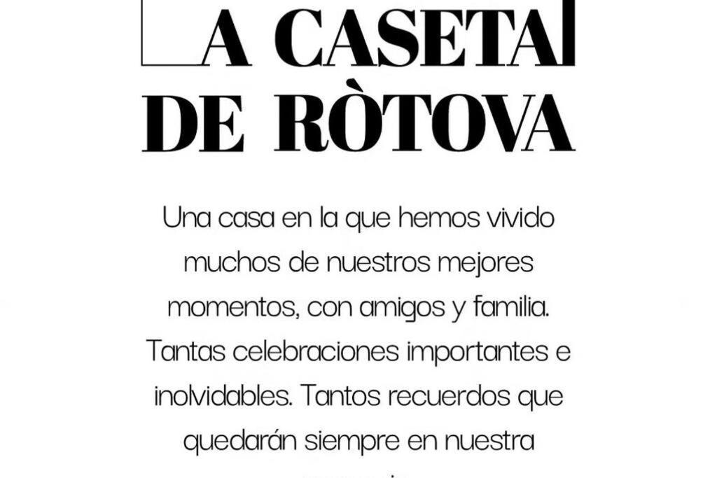 La Caseta De Rotova - Casa Rural Para Desconectar Kültér fotó